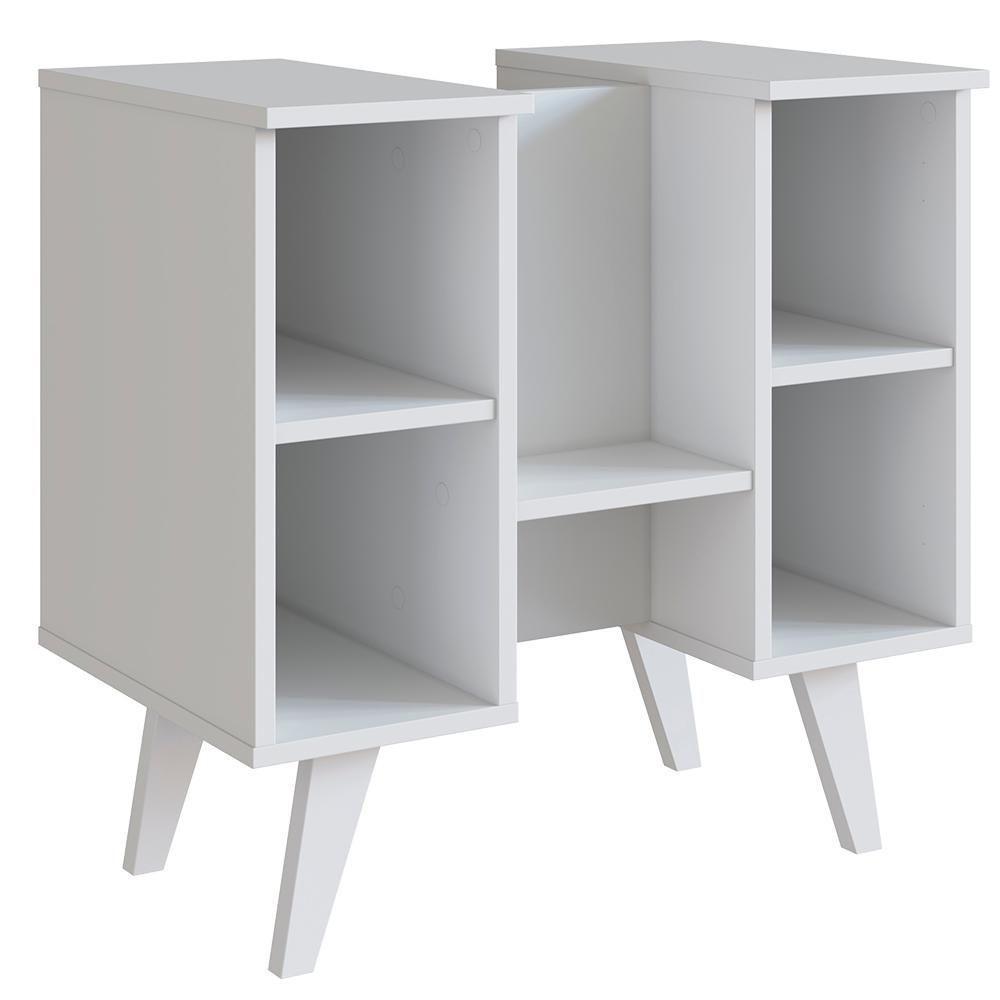 Gabinete E Armario Com Espelho Para Banheiro B95 Branco Montana Novam Branco Montana - 3