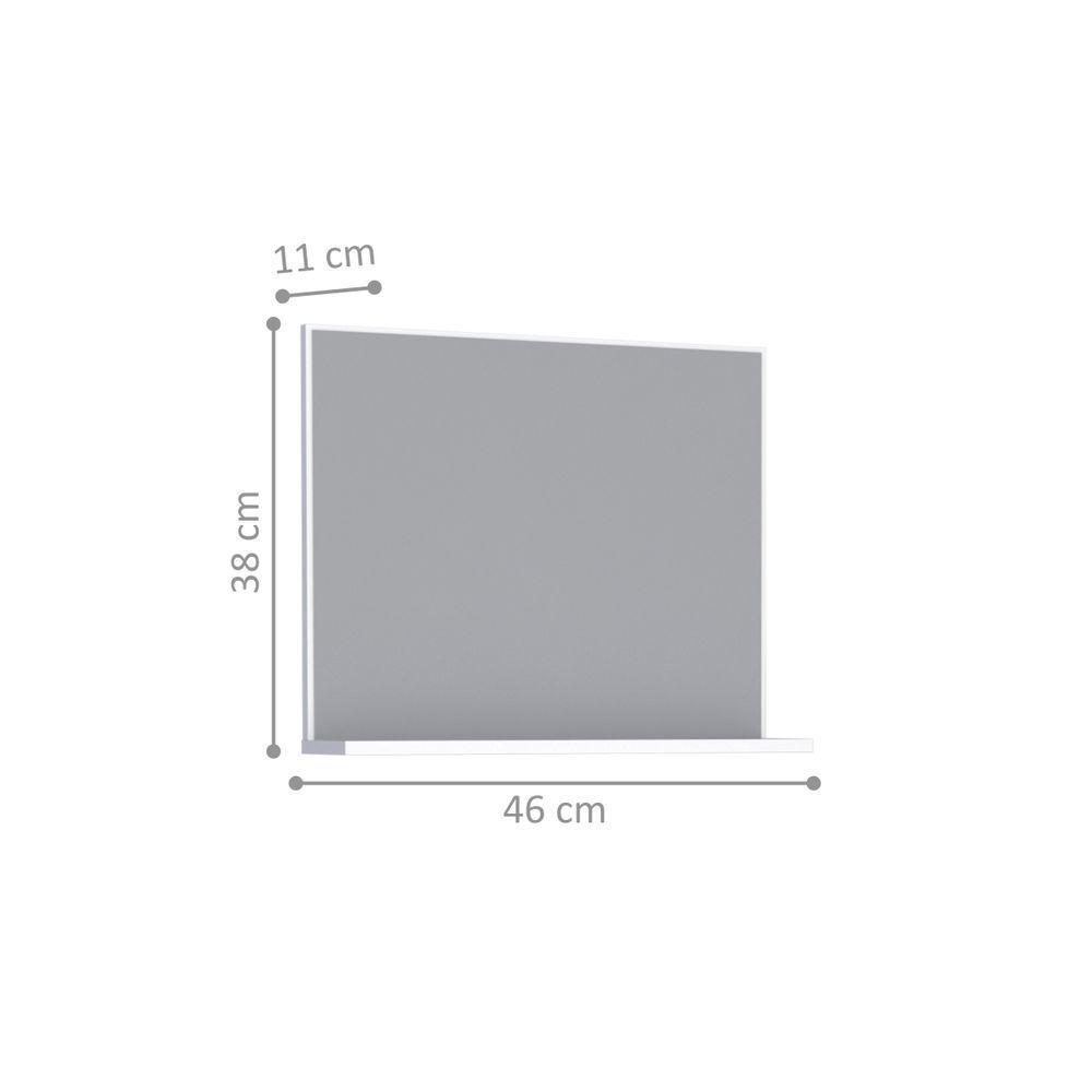 Kit De Banheiro Com Espelho Baku Cinza - 4