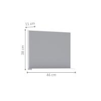 Kit De Banheiro Com Espelho Baku Cinza