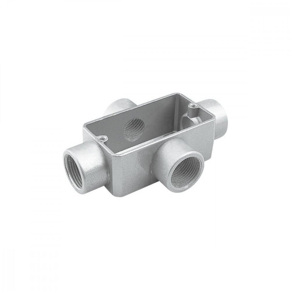 Condulete Fixo 1 Tipo X - Sem Tampa / Rosca Bsp / Com Pintura Eletrostática A Pó - 1