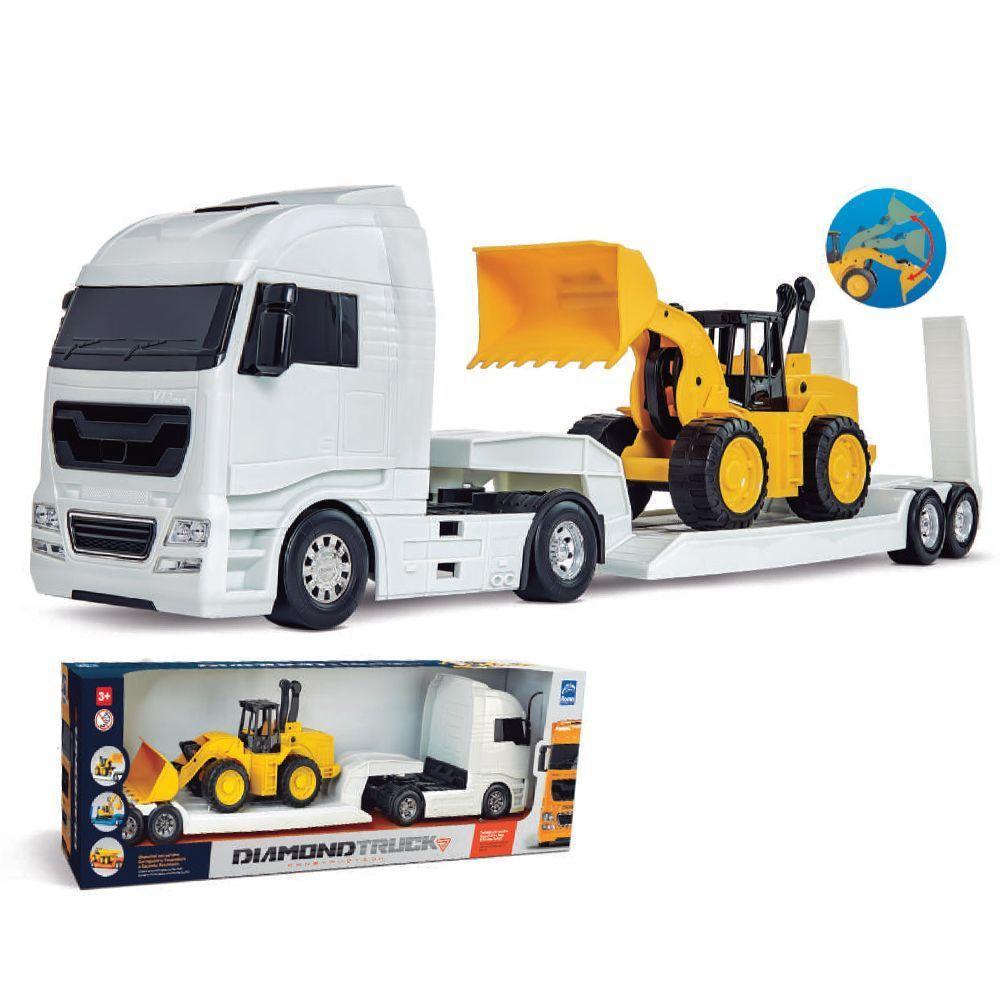 Caminhão Carreta Diamond Truck C- Carregadeira Trator Grande - 1