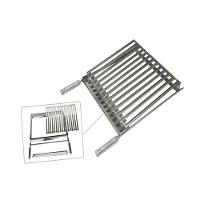 Grelha Parrilha Argentina Aço Inox Com Caixa Gordura 50x50cm - 3