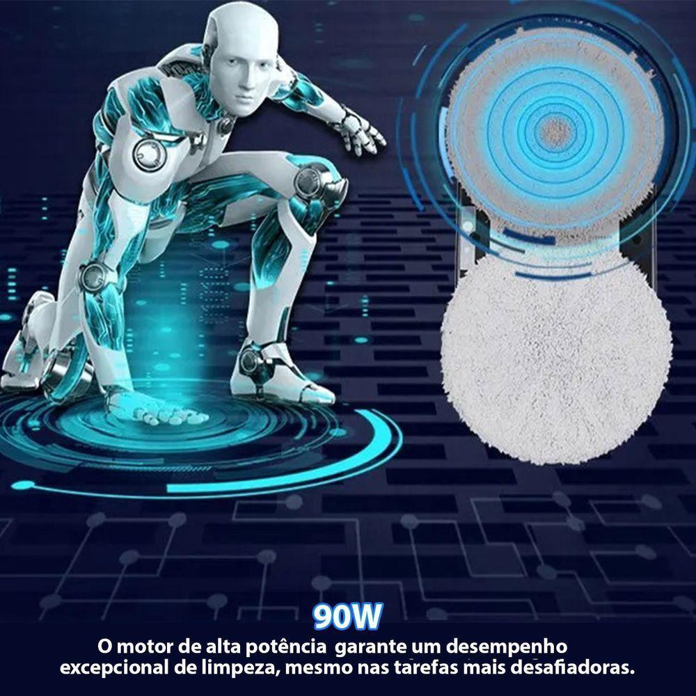 Robo Limpador Controle Reservatorio Limpador Inteligente Vidro Janela Box Espelho Vidraça Vitrine - 8