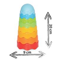 Brinquedo Para Bebês + 6 Meses Torre De Empilhar Didático - 7