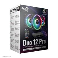 Kit Cooler 3 Unidades Duo 12 Pro Aerocool Argb Com Hub E Controle Preto - 5