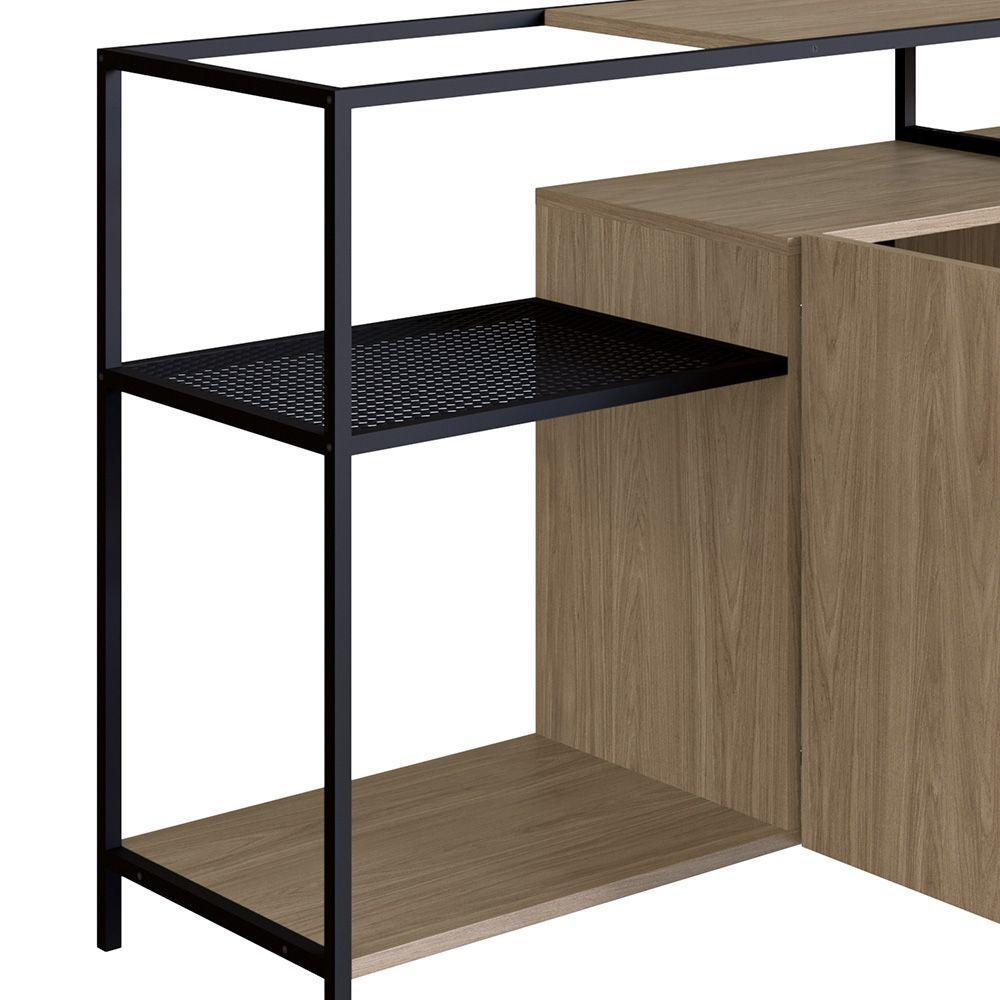 Buffet Bar Dinâmico New Hanover E Preto 135 Cm - D'rossi - 5