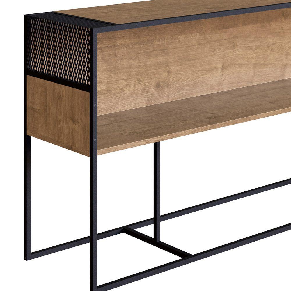 Aparador Com Nicho New Vermont E Preto 160 Cm - D'rossi - 5