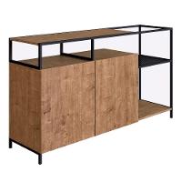 Buffet Bar Dinâmico New Vermont E Preto 135 Cm - D'rossi - 5