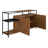 Buffet Bar Dinâmico New Vermont E Preto 135 Cm - D'rossi - 6