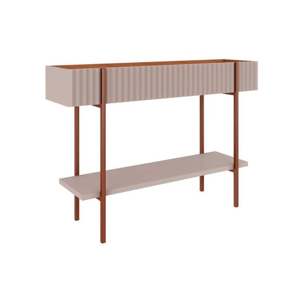 Aparador De Sala Jantar Aparador Cimol Lira 1 Prateleira Cinamomo/off White - Cimol - 2