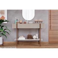 Aparador De Sala Jantar Aparador Cimol Lira 1 Prateleira Cinamomo/off White - Cimol - 3