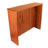 Balcão Aparador Painel Ripado 1,2m - Madeira Maciça - 1