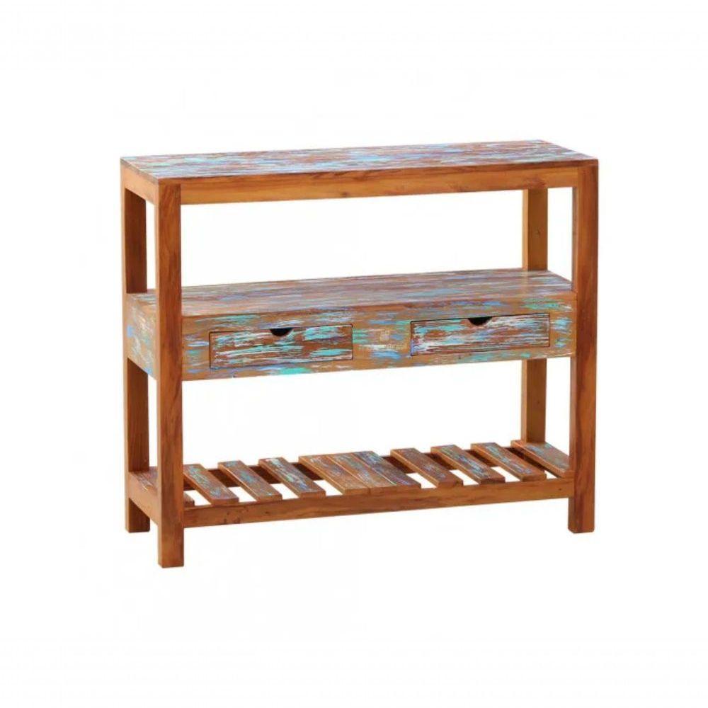 Aparador Ilha 1,5 M Madeira Maciça Pátina - 1