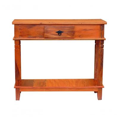 Aparador Tradicional Madeira Maciça 1m 1 Gaveta - Natural