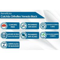 Colchão Casal Molas Bonnel  Venezia Black Euro Pillow (138x188x24) - Orthoflex - 2