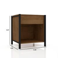 Mesa De Cabeceira Viena Para Quarto Com Gaveta - 2