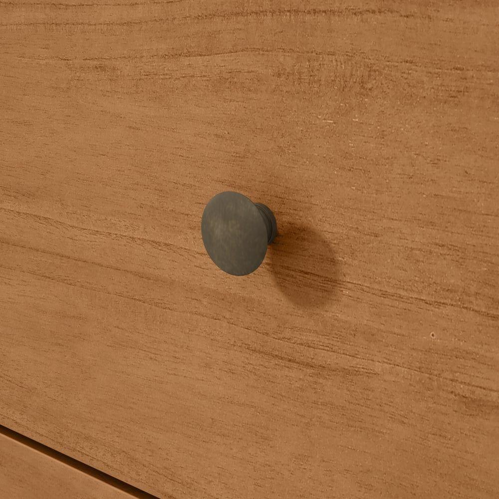 Mesa De Cabeceira 3 Gavetas Maggiore New - Lopas Amendoa Clean - 3