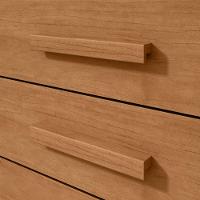 Mesa De Cabeceira 3 Gavetas Baiao Amendoa Clean. - 3