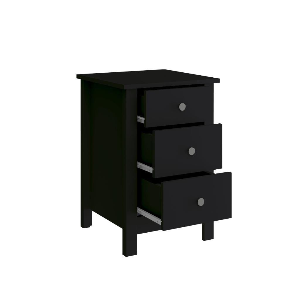 Mesa De Cabeceira Ditália Conjunto Com 2 Un. Dm-113 Preto - 4