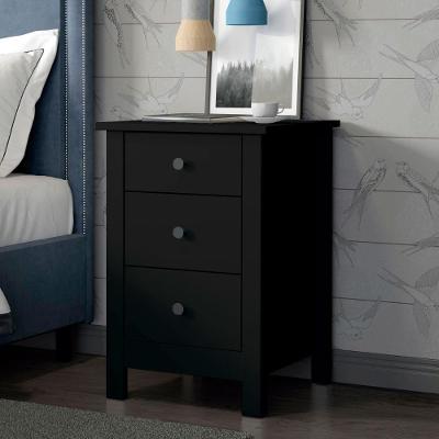 Mesa De Cabeceira Ditália Conjunto Com 2 Un. Dm-113 Preto