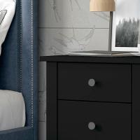 Mesa De Cabeceira Ditália Conjunto Com 2 Un. Dm-113 Preto - 3