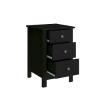 Mesa De Cabeceira Ditália Conjunto Com 2 Un. Dm-113 Preto