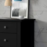 Mesa De Cabeceira Ditália Conjunto Com 2 Un. Dm-113 Preto - 10