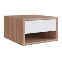 Mesa De Cabeceira Suspensa 1 Gaveta B87 Montana Branco Novam Montana Branco - 1