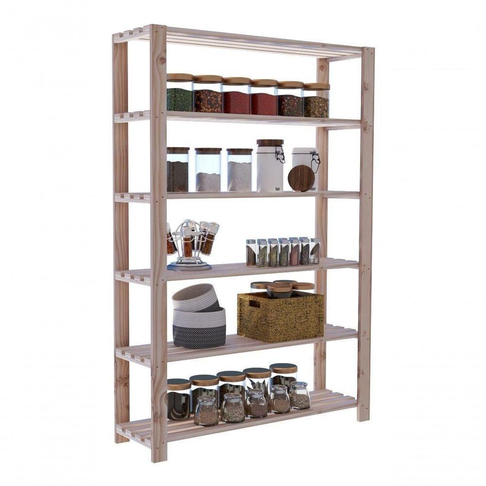 Aparador Multiuso 170x90,5 Estante Para Livros - 5