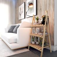 Estante Industrial Para Livros Madeira Treliça   - 1