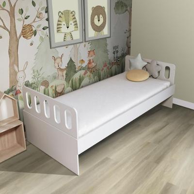 Cama Solteiro Com Cabeceira Anatômica Removíveis Branco Housin