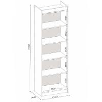 Estante Livreiro Sapiranga Com 4 Prateleiras Branco Fosco Branco Fosco - 2