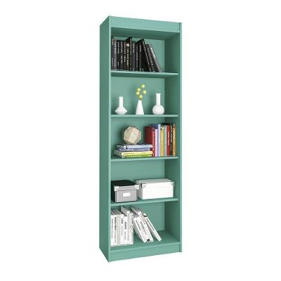 Estante Livreiro Sapiranga Com 4 Prateleiras Azul Turquesa Azul Turquesa