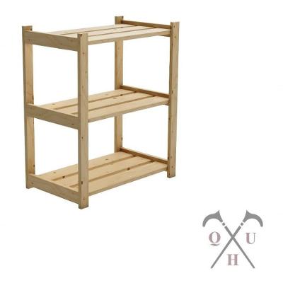 Organizador De Livros Modelo Escada Com 3 Prateleiras Pinus 