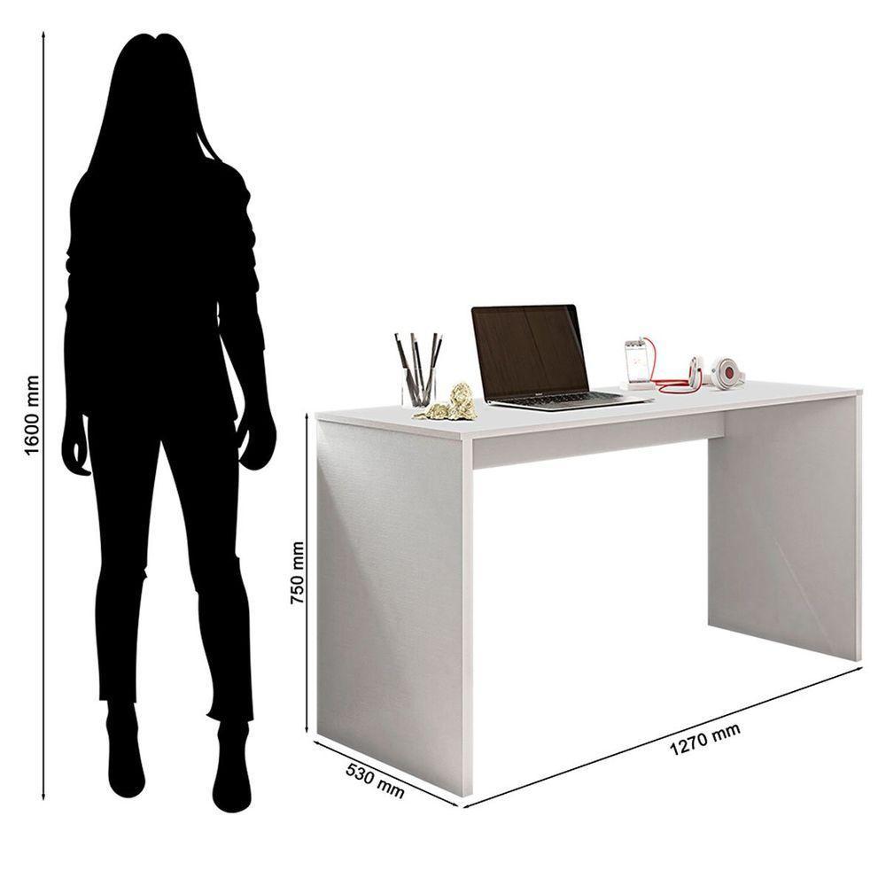 Mesa Para Computador Gávea C- Gaveteiro Gávea Branco - 7