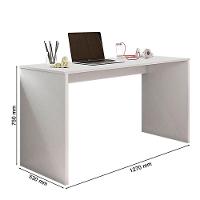 Mesa Para Computador Gávea C- Gaveteiro Gávea Branco - 5