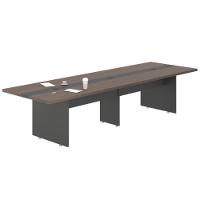 Mesa Sala De Reunião Empresa 8 Lugares Freijó Preto - 1