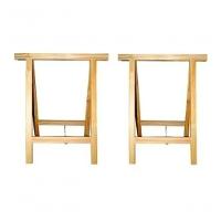 Cavalete Madeira Natural  80cm Apoiador Mesas E Bancadas - 5