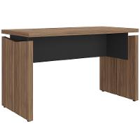 Mesa Para Escritório Home Office 125cm Unik A02 Nogal Preto - 1