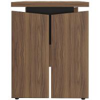 Mesa Para Escritório Home Office 125cm Unik A02 Nogal Preto - 3