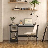 Mesa Escritório Escrivaninha Ditália Mc-190 Preto - 5