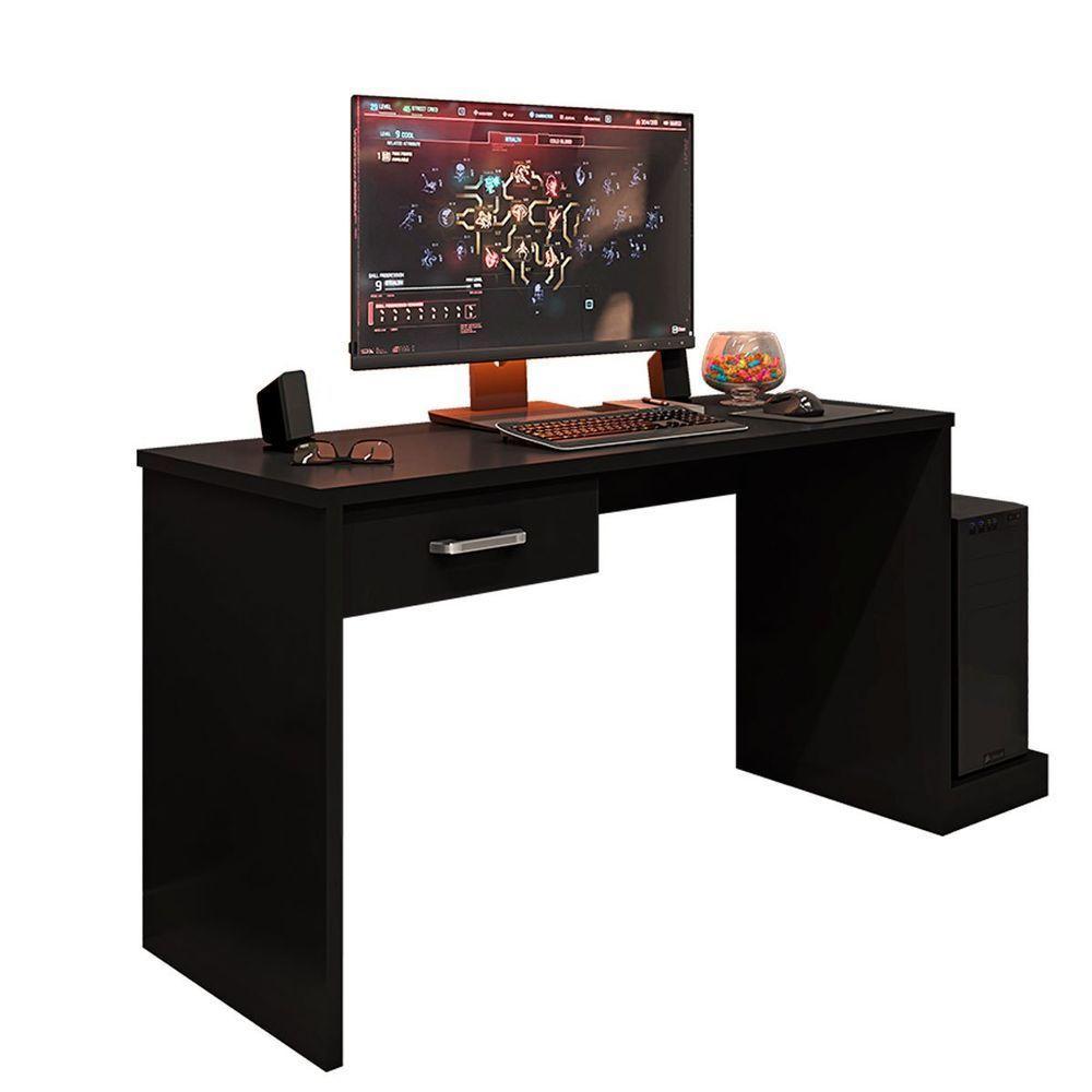 Mesa Gamer Com 1 Gaveta E Suporte Para Cpu Drx-9000 Preto - 1