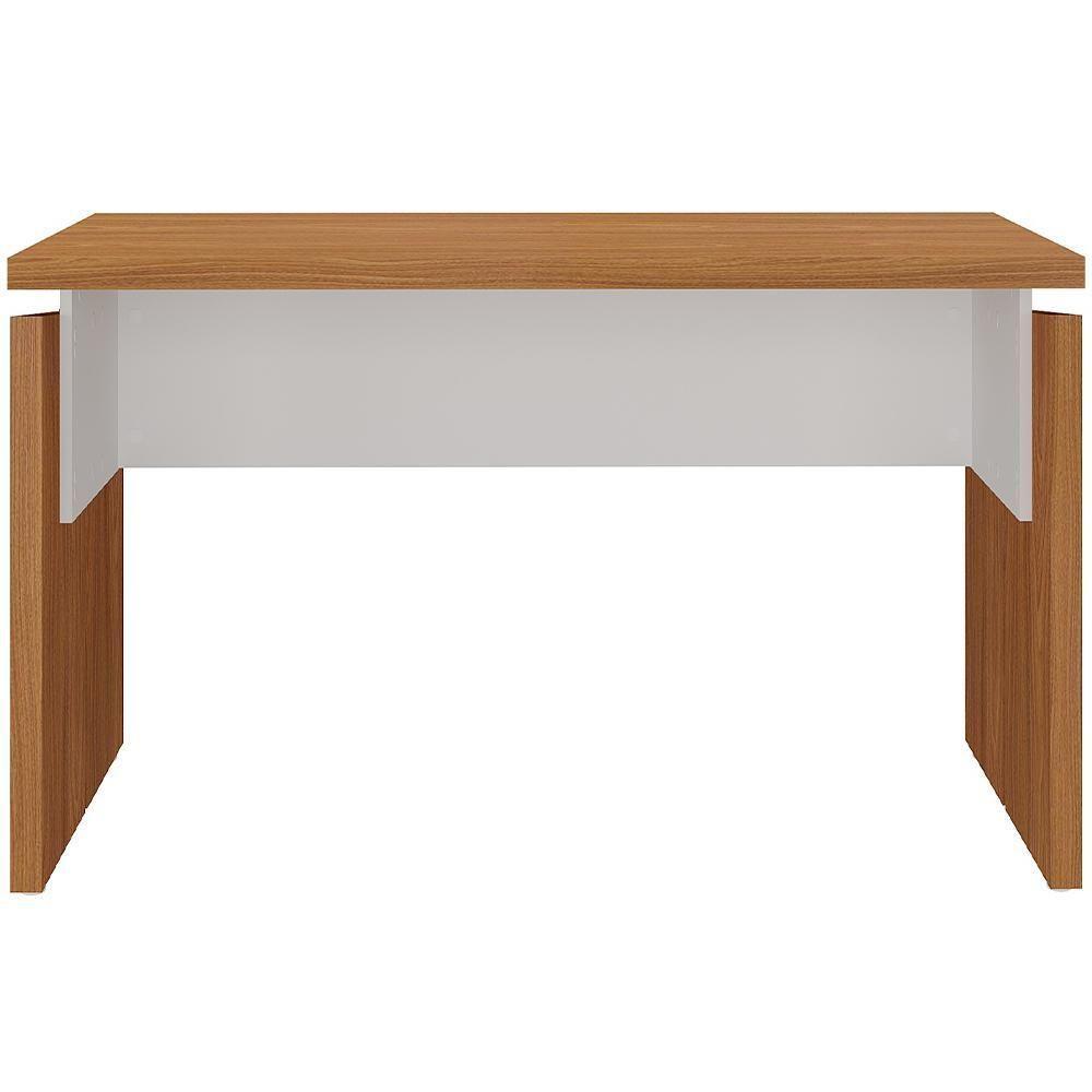 Mesa Para Escritório Home Office 145cm Unik A02 Freijó Branco - Lyam Decor - 5
