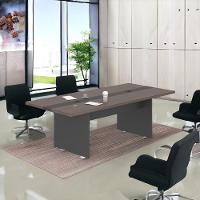 Mesa Sala De Reunião Escritório 6 Lugares Dubai Freijó Preto - 2