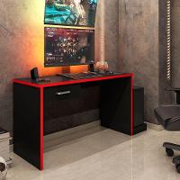 Mesa Gamer Com 1 Gaveta E Suporte Para Cpu Drx-9000 Preto-vermelho - 2