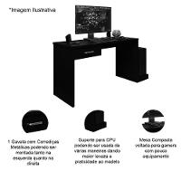 Mesa Gamer Com 1 Gaveta E Suporte Para Cpu Drx-9000 Preto-vermelho