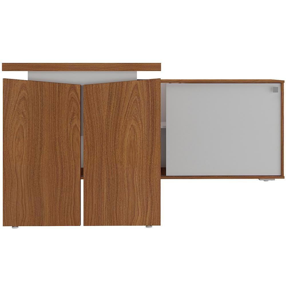 Mesa Para Escritório Home Office Em L 170x155cm Unik A02 Freijó Branco - Lyam Decor - 2