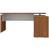 Mesa Para Escritório Home Office Em L 170x155cm Unik A02 Freijó Branco - Lyam Decor - 5