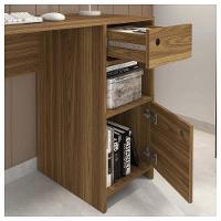 Escrivaninha Mesa Computador Escritório Meta Marrom Caemmun