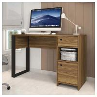 Escrivaninha Mesa Computador Escritório Meta Marrom Caemmun - 5